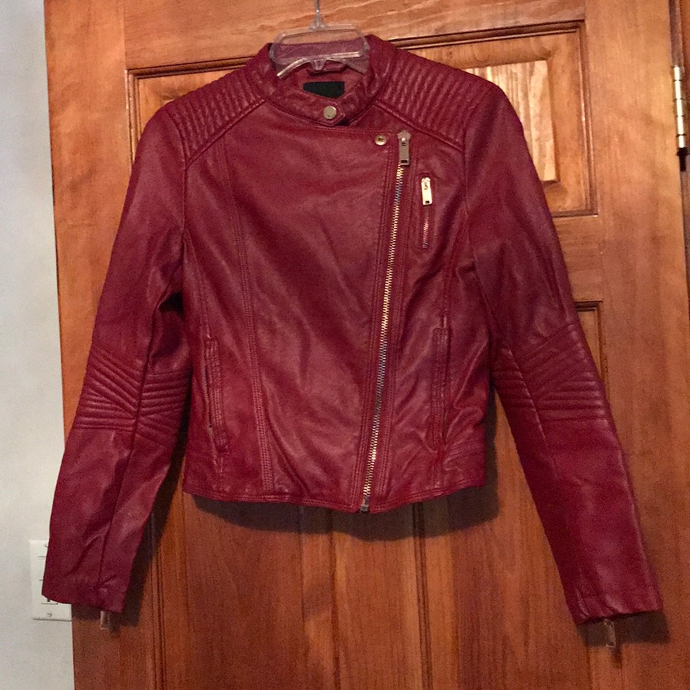 Forever 21 Red Leather Jacket